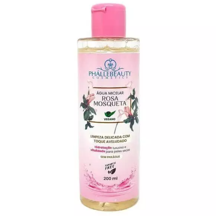 Água micelar Rosa Mosqueta - Phallebeauty